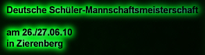 Gemeinsam mit dem TTC Burghasungen richten wir am 26./27.06.10 in Zierenberg die Deutschen Schler-/innen Mannschaftsmeisterschaften aus (hier klicken)